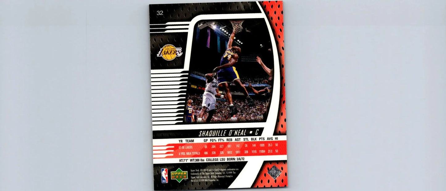 1998-99 Upper Deck Ionix #32 Shaquille O’Neal - Basketball Card Single