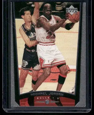 Upper Deck Michael Jordan basketball card from 1998-99 Upper Deck Michael Jordan series