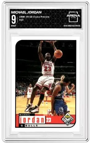 1998-99 Upper Deck UD Choice Preview Michael Jordan #23 Basketball Arena Club 9 - Basketball Card Single