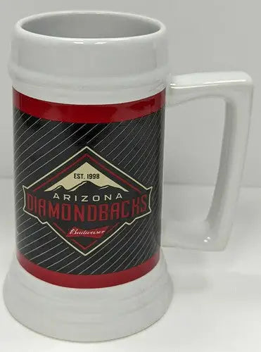 Arizona Diamondbacks oversized coffee mug featuring team logo and beer stein design