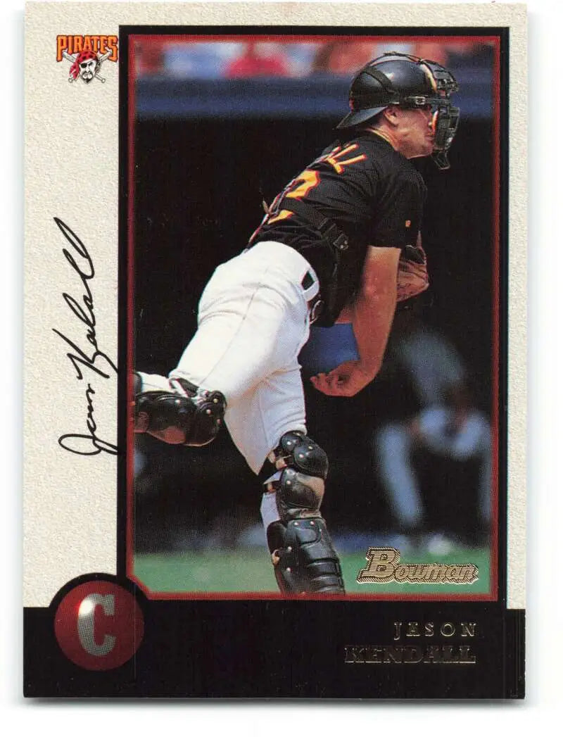 1998 Bowman #10 Jason Kendall EX Excellent Pittsburgh Pirates Baseball Card - Baseball Card Single