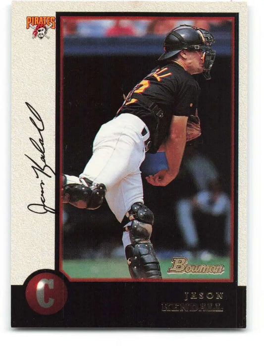 1998 Bowman #10 Jason Kendall EX Excellent Pittsburgh Pirates Baseball Card - Baseball Card Single