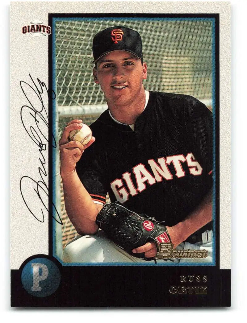 1998 Bowman #100 Russ Ortiz EX Excellent San Francisco Giants Baseball Card - Baseball Card Single