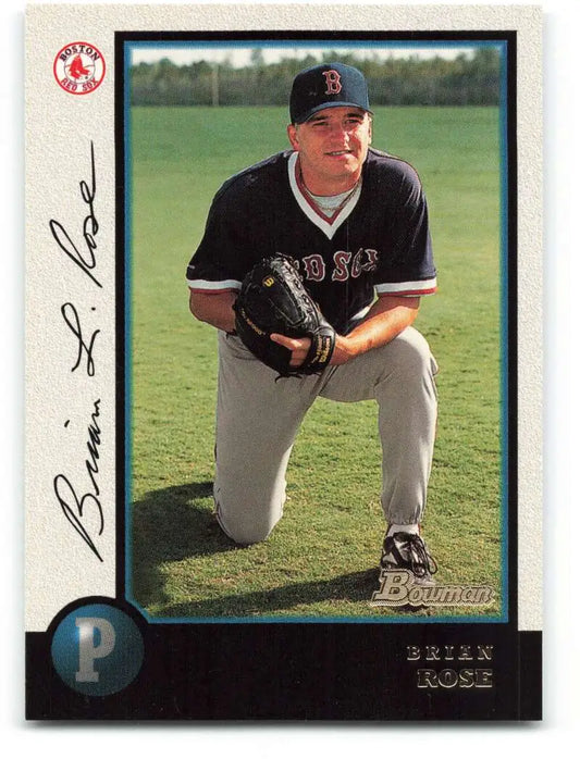 1998 Bowman #103 Brian Rose EX Excellent Boston Red Sox Baseball Card - Baseball Card Single