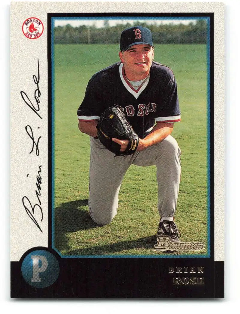 1998 Bowman #103 Brian Rose EX Excellent Boston Red Sox Baseball Card - Baseball Card Single