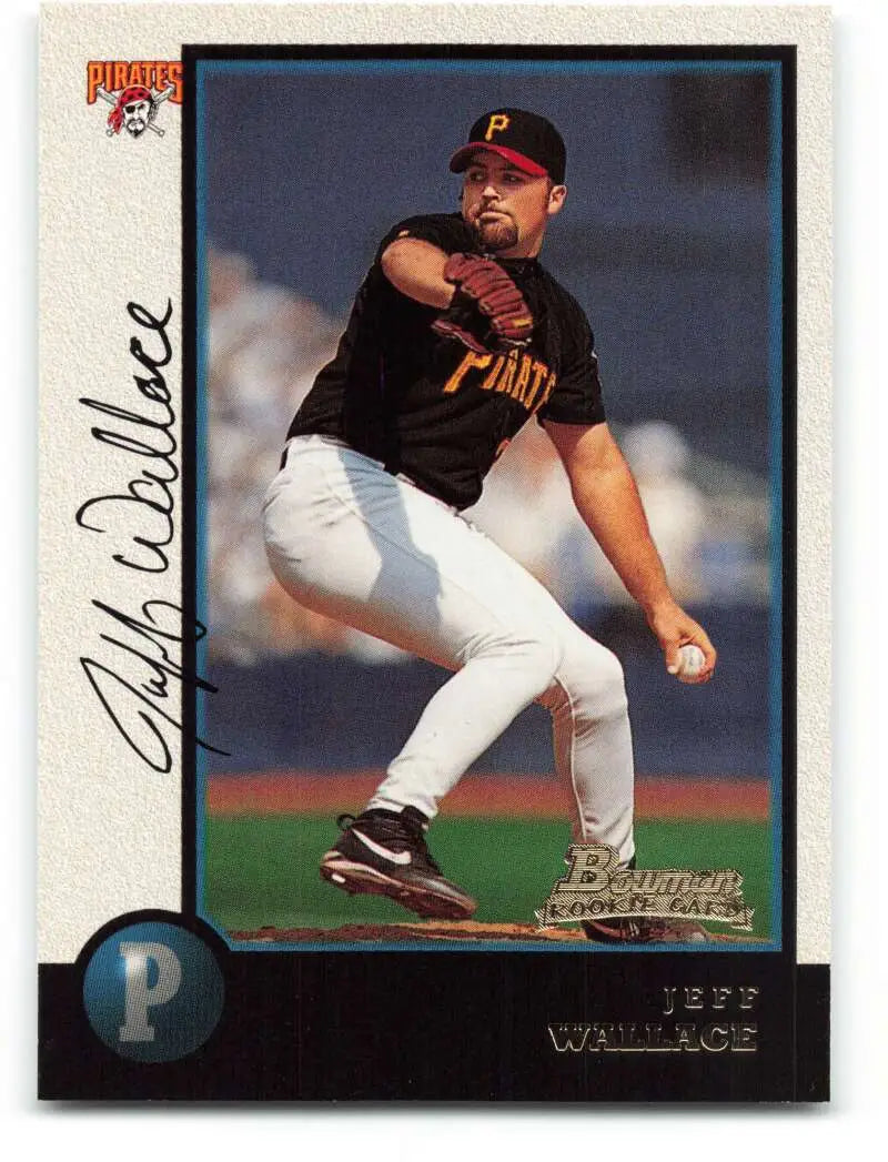 1998 Bowman #106 Jeff Wallace EX Excellent RC Rookie Pittsburgh Pirates Baseball Card - Baseball Card Single