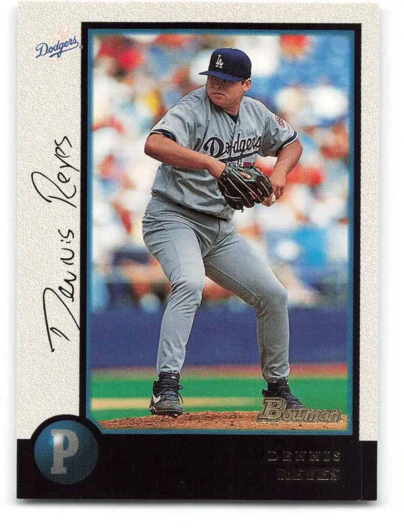 1998 Bowman #108 Dennys Reyes EX Excellent Los Angeles Dodgers Baseball Card - Baseball Card Single