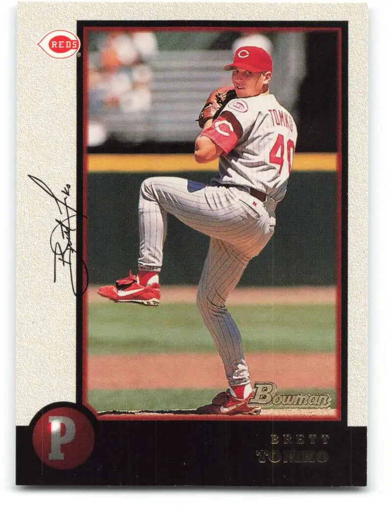 1998 Bowman #11 Brett Tomko EX Excellent Cincinnati Reds Baseball Card - Baseball Card Single
