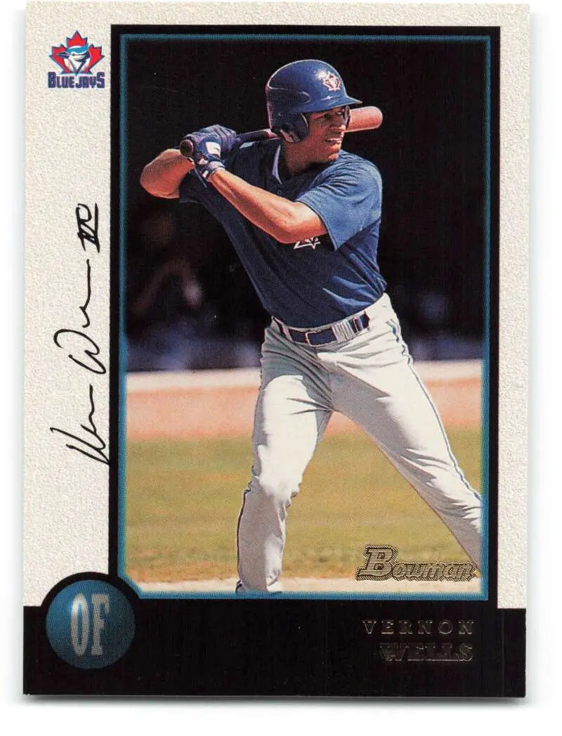 1998 Bowman #112 Vernon Wells EX Excellent Toronto Blue Jays Baseball Card - Baseball Card Single