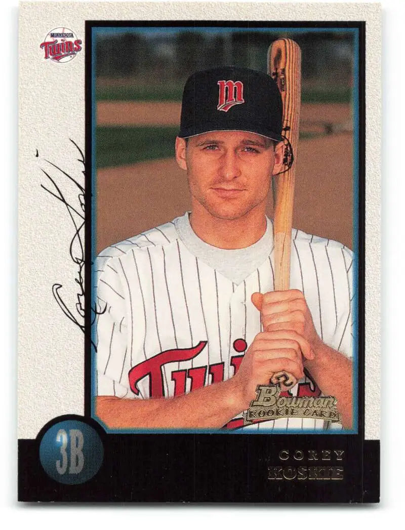1998 Bowman #118 Corey Koskie EX Excellent RC Rookie Minnesota Twins Baseball Card - Baseball Card Single