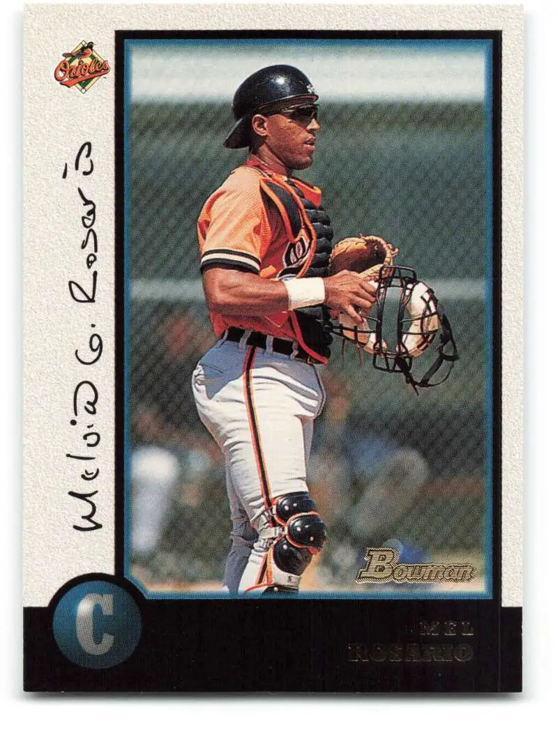 1998 Bowman #121 Mel Rosario EX Excellent Baltimore Orioles Baseball Card - Baseball Card Single