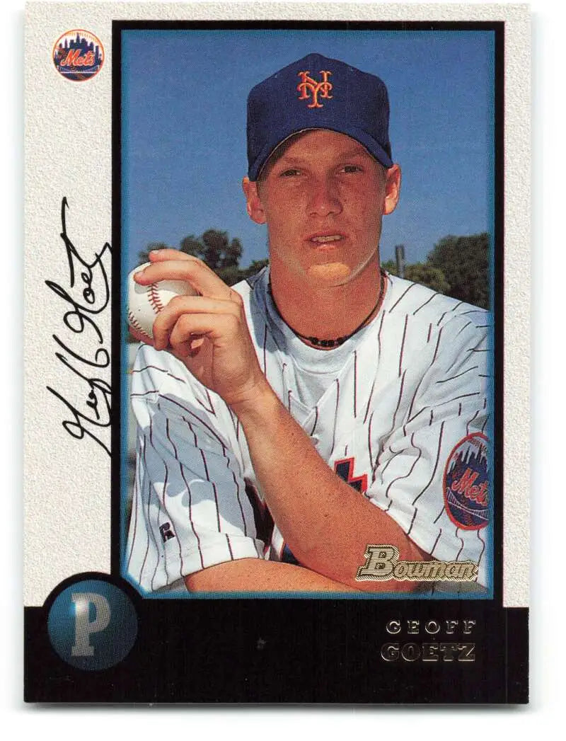 1998 Bowman #122 Geoff Goetz EX Excellent New York Mets Baseball Card - Baseball Card Single