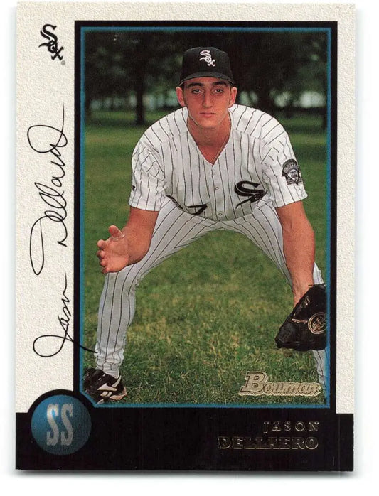 1998 Bowman #124 Jason Dellaero EX Excellent Chicago White Sox Baseball Card - Baseball Card Single