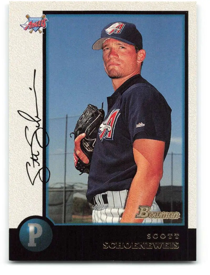 1998 Bowman #126 Scott Schoeneweis EX Excellent Anaheim Angels Baseball Card - Baseball Card Single