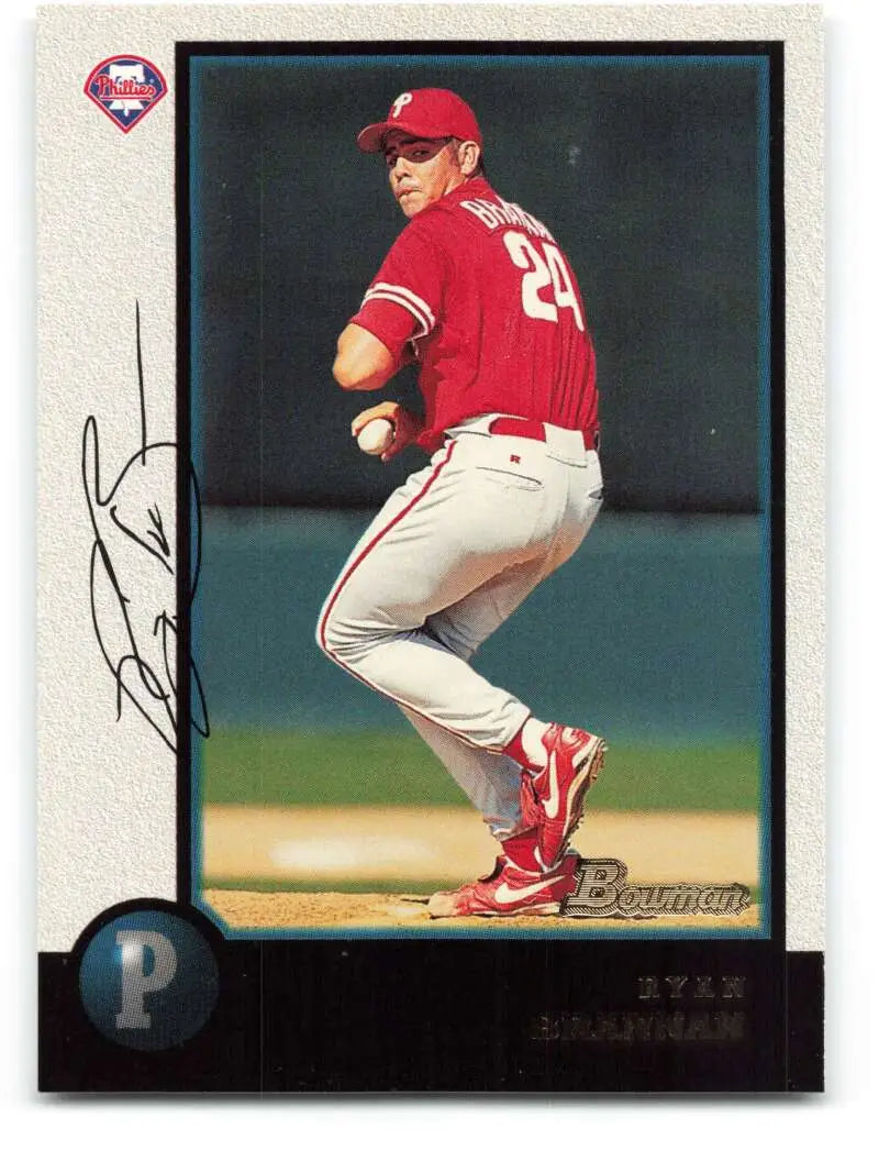1998 Bowman #127 Ryan Brannan EX Excellent Philadelphia Phillies Baseball Card - Baseball Card Single