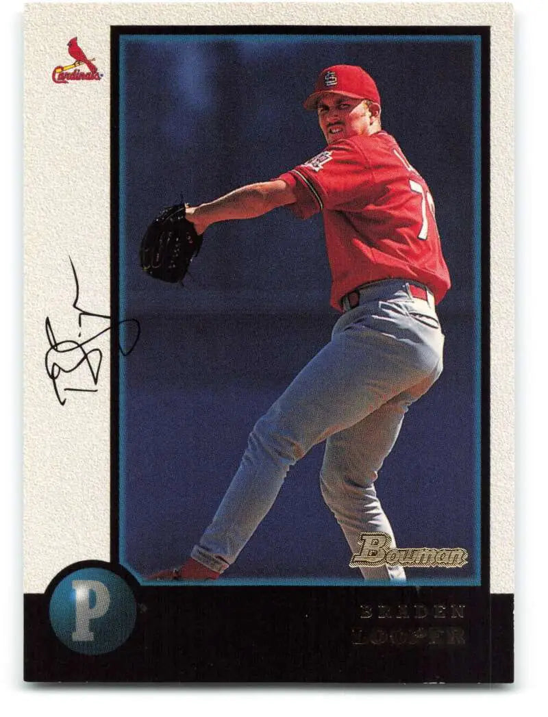 1998 Bowman #138 Braden Looper EX Excellent St. Louis Cardinals Baseball Card - Baseball Card Single