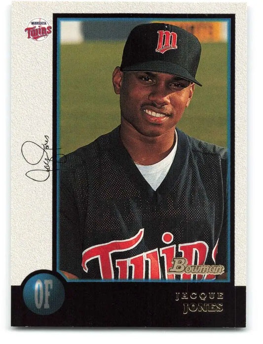 1998 Bowman #143 Jacque Jones EX Excellent Minnesota Twins Baseball Card - Baseball Card Single