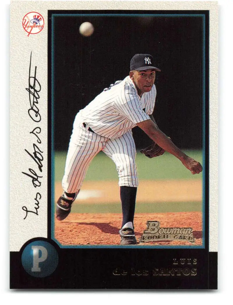 1998 Bowman #146 Luis De Los Santos EX Excellent RC Rookie New York Yankees Baseball Card - Baseball Card Single