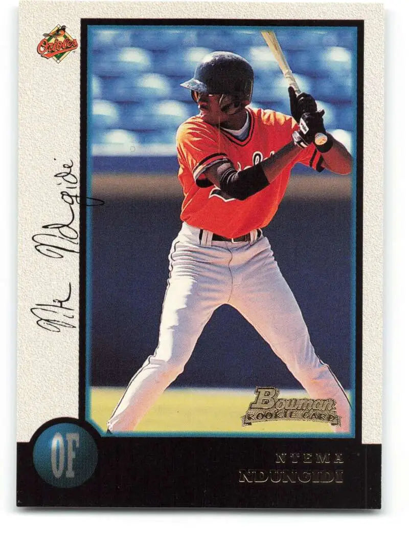 1998 Bowman #151 Ntema Ndungidi EX Excellent RC Rookie Baltimore Orioles Baseball Card - Baseball Card Single