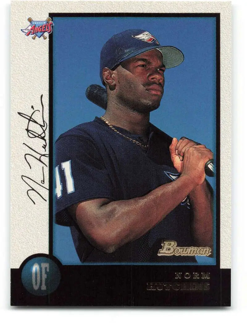 1998 Bowman #156 Norm Hutchins EX Excellent Anaheim Angels Baseball Card - Baseball Card Single