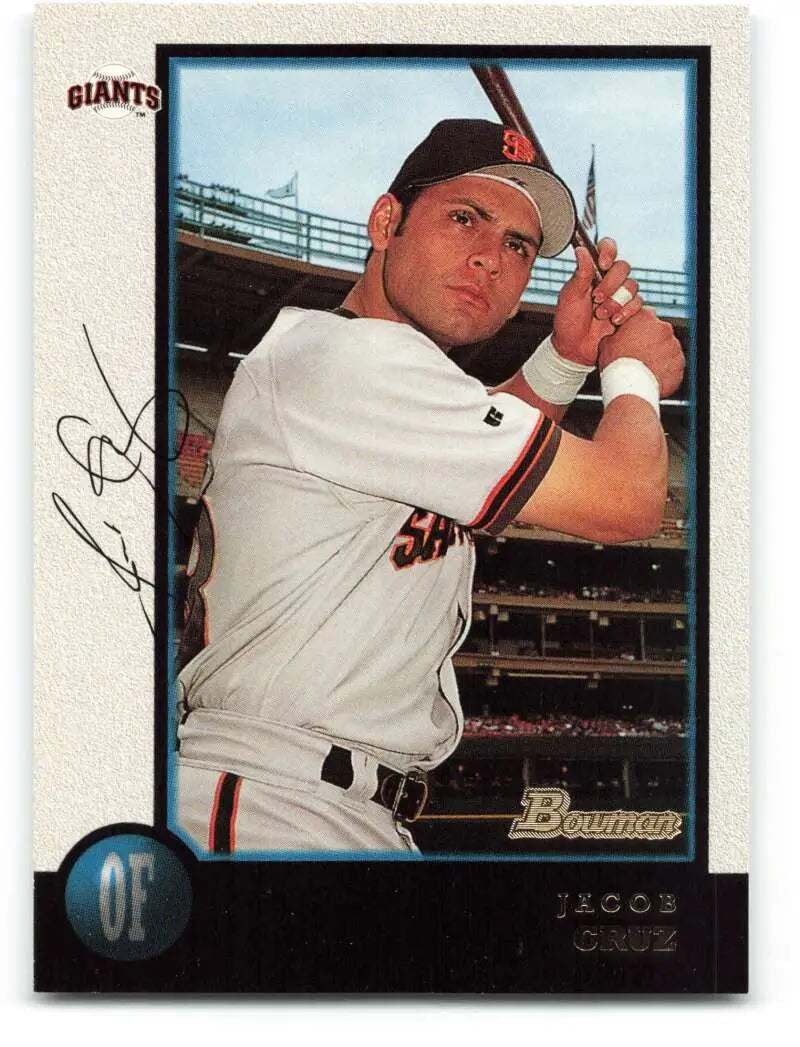1998 Bowman #158 Jacob Cruz EX Excellent San Francisco Giants Baseball Card - Baseball Card Single