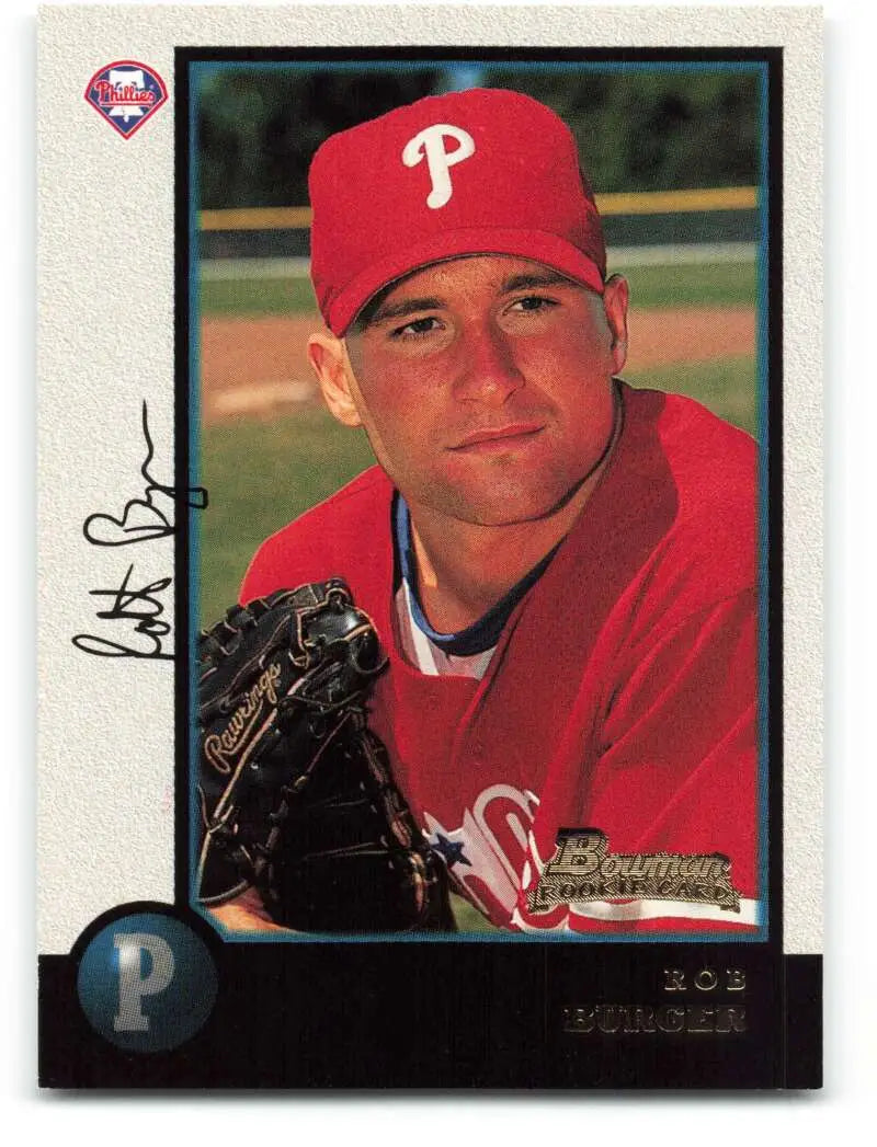1998 Bowman #159 Rob Burger EX Excellent RC Rookie Philadelphia Phillies Baseball Card - Baseball Card Single