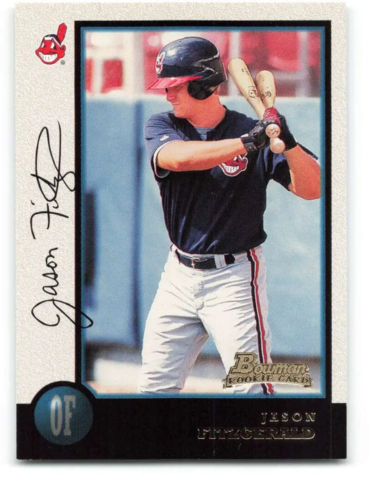 1998 Bowman #162 Jason Fitzgerald EX Excellent RC Rookie Cleveland Indians Baseball Card - Baseball Card Single