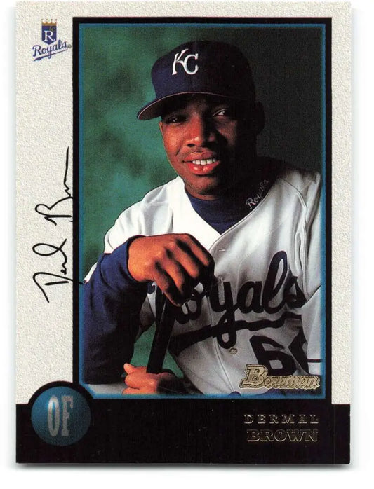 1998 Bowman #167 Dermal Brown EX Excellent Kansas City Royals Baseball Card - Baseball Card Single