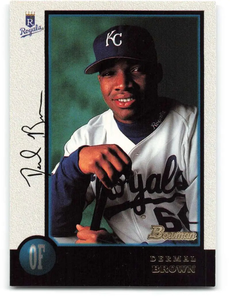 1998 Bowman #167 Dermal Brown EX Excellent Kansas City Royals Baseball Card