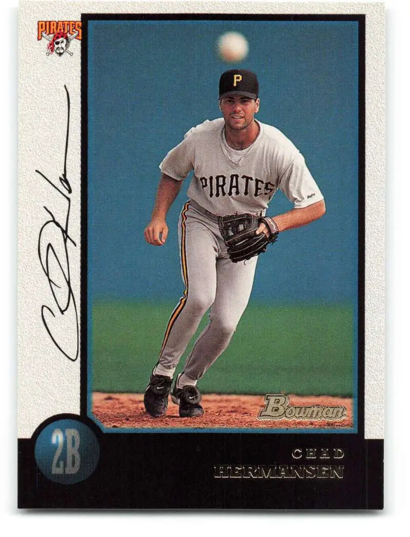 1998 Bowman #168 Chad Hermansen EX Excellent Pittsburgh Pirates Baseball Card - Baseball Card Single