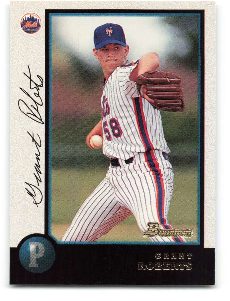 1998 Bowman #171 Grant Roberts EX Excellent New York Mets Baseball Card - Baseball Card Single