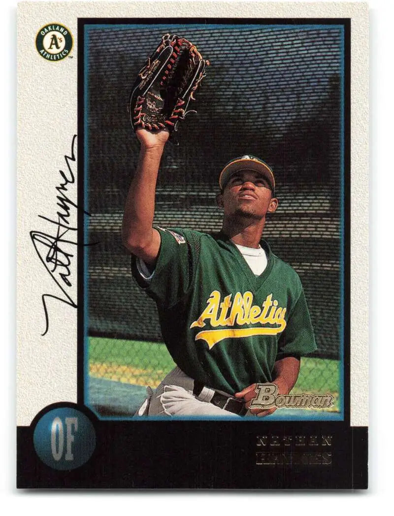 1998 Bowman #177 Nathan Haynes EX Excellent Oakland Athletics Baseball Card