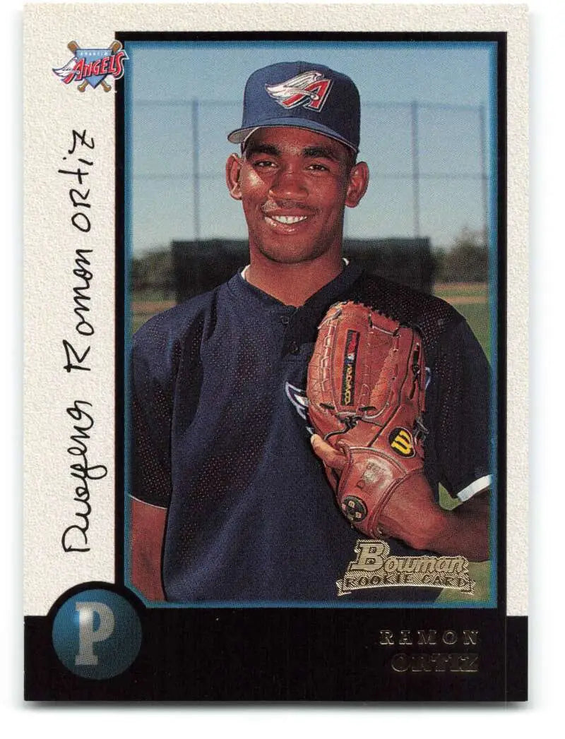 1998 Bowman #178 Ramon Ortiz EX Excellent RC Rookie Anaheim Angels Baseball Card - Baseball Card Single