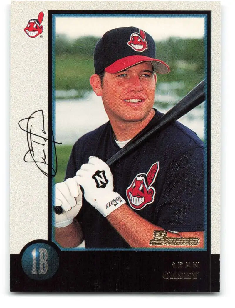 1998 Bowman #182 Sean Casey EX Excellent Cleveland Indians Baseball Card - Baseball Card Single