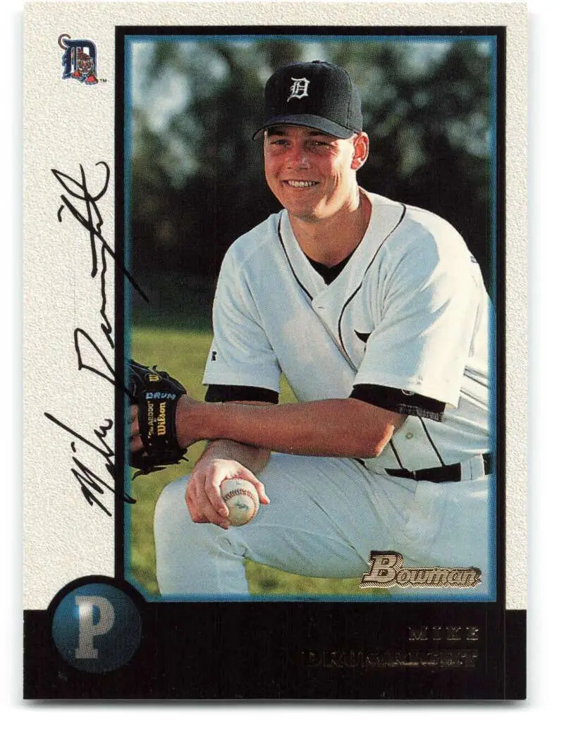 1998 Bowman #186 Mike Drumright EX Excellent Detroit Tigers Baseball Card - Baseball Card Single