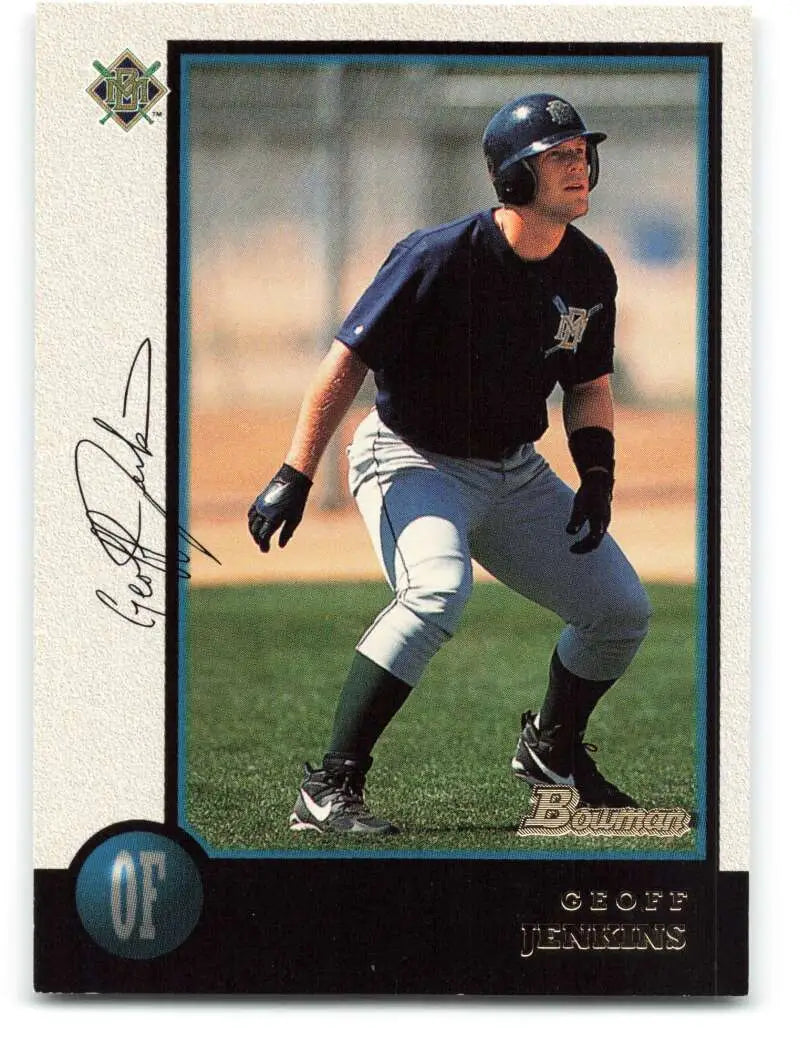 1998 Bowman #192 Geoff Jenkins EX Excellent Milwaukee Brewers Baseball Card - Baseball Card Single