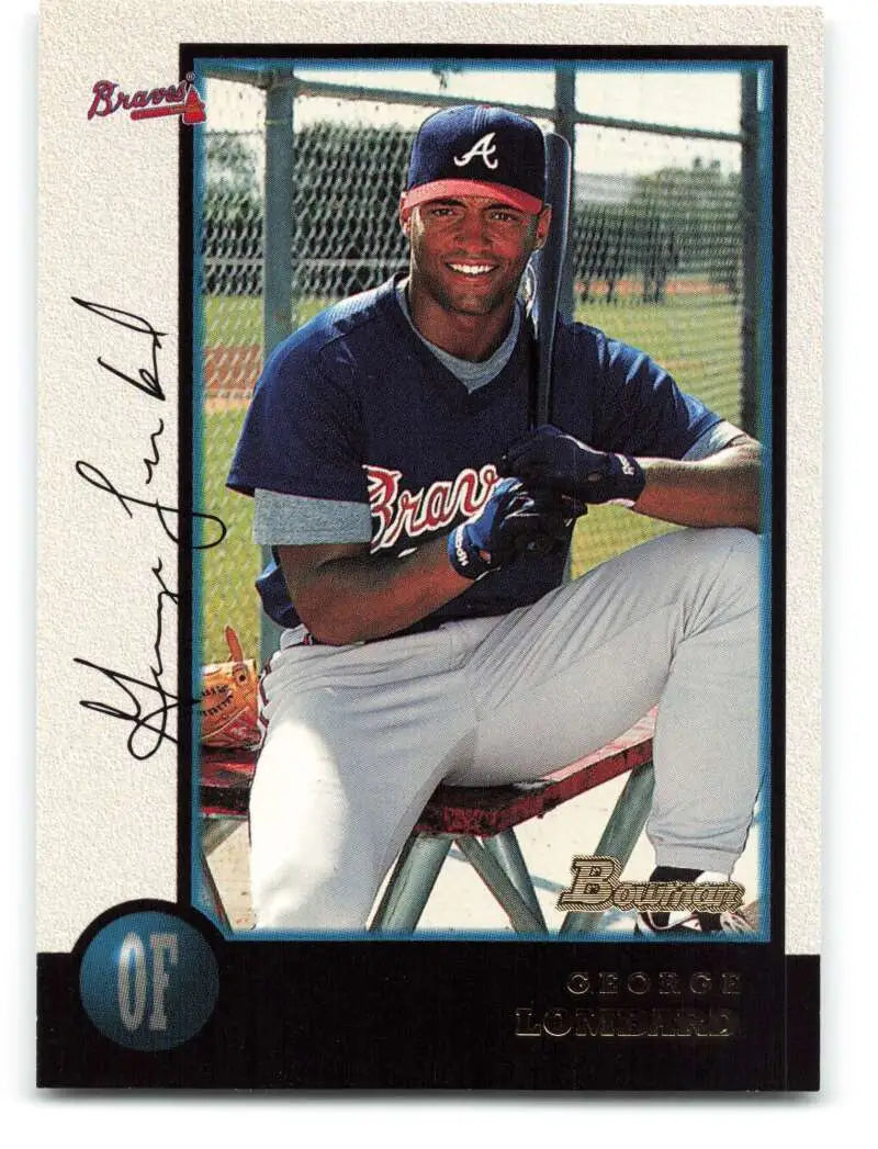 1998 Bowman #193 George Lombard EX Excellent Atlanta Braves Baseball Card - Baseball Card Single