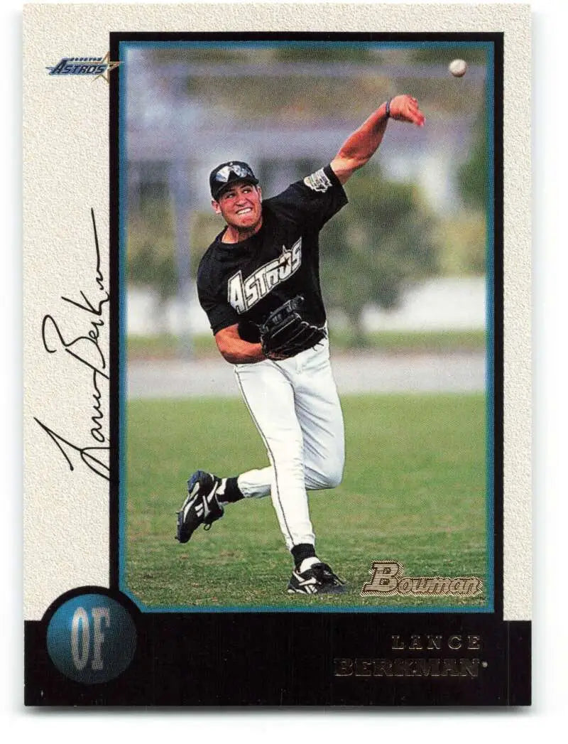 1998 Bowman #194 Lance Berkman EX Excellent Houston Astros Baseball Card - Baseball Card Single