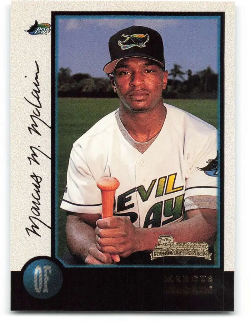 1998 Bowman #195 Marcus McCain EX Excellent RC Rookie Tampa Bay Devil Rays Baseball Card - Baseball Card Single