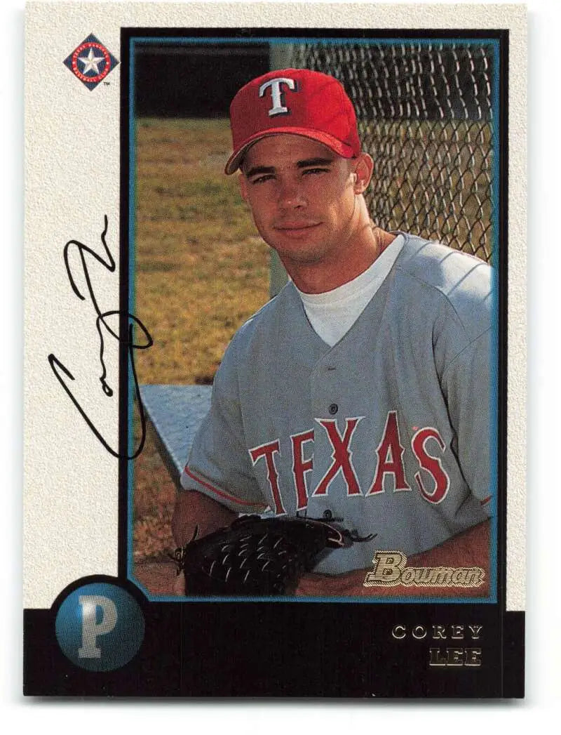 1998 Bowman #198 Corey Lee EX Excellent Texas Rangers Baseball Card - Baseball Card Single