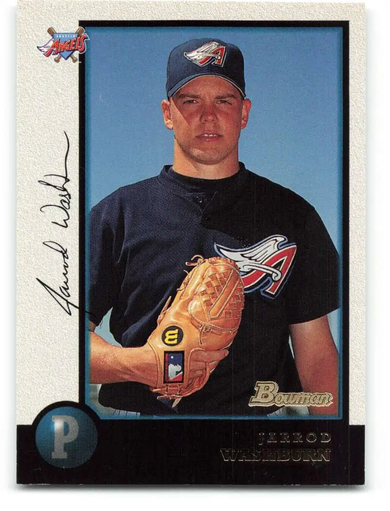 1998 Bowman #204 Jarrod Washburn EX Excellent Anaheim Angels Baseball Card - Baseball Card Single