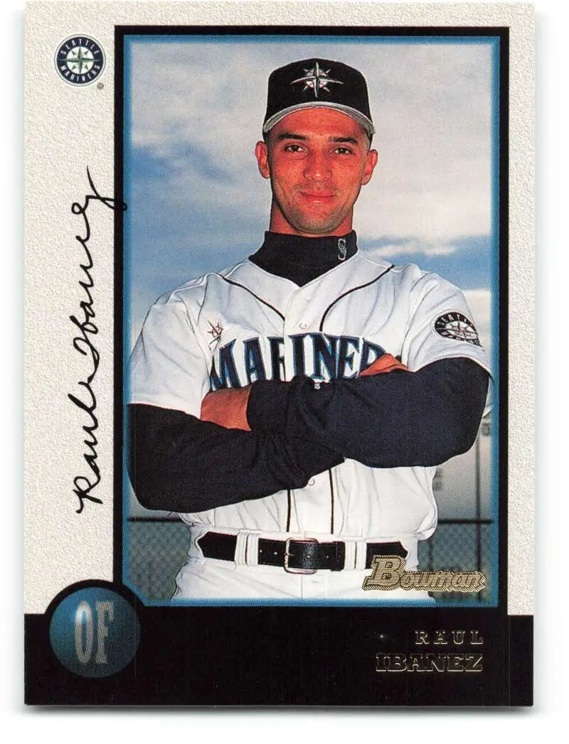 1998 Bowman #206 Raul Ibanez EX Excellent Seattle Mariners Baseball Card - Baseball Card Single