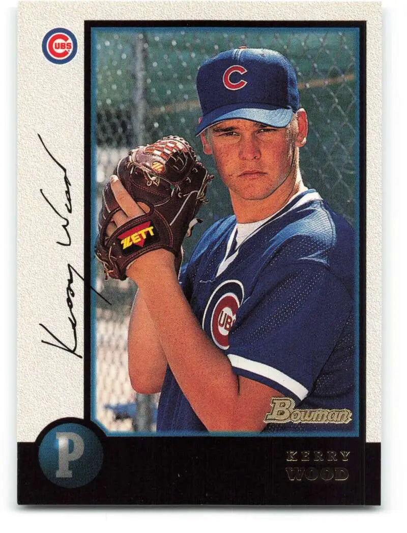 1998 Bowman #213 Kerry Wood EX Excellent Chicago Cubs Baseball Card - Baseball Card Single