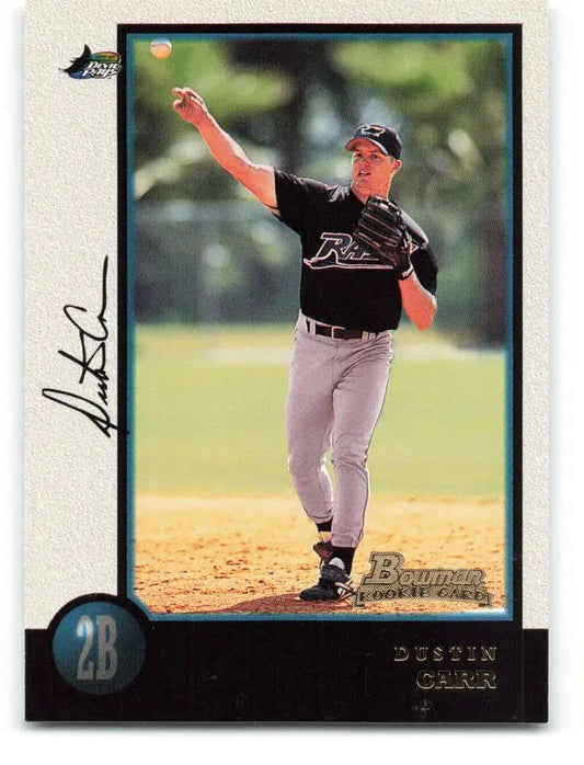 1998 Bowman #217 Dustin Carr EX Excellent RC Rookie Tampa Bay Devil Rays Baseball Card - Baseball Card Single