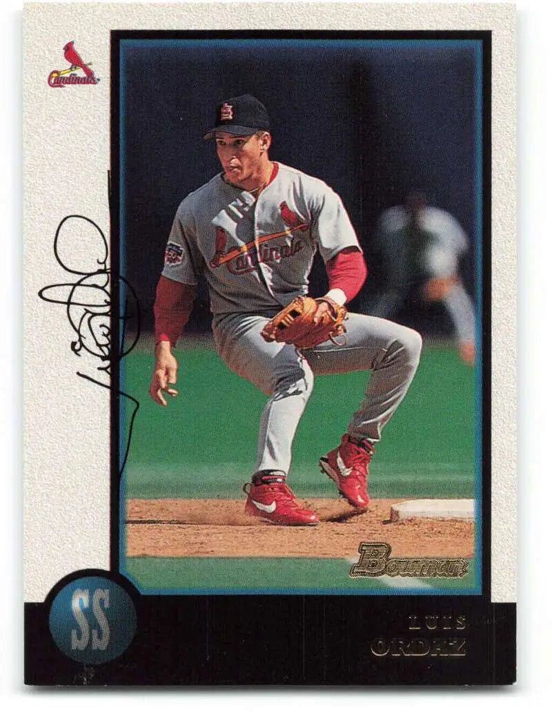 1998 Bowman #220 Luis Ordaz EX Excellent St. Louis Cardinals Baseball Card - Baseball Card Single