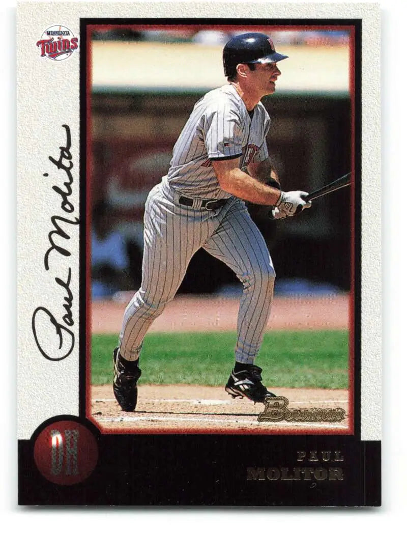 1998 Bowman #223 Paul Molitor EX Excellent Minnesota Twins Baseball Card - Baseball Card Single