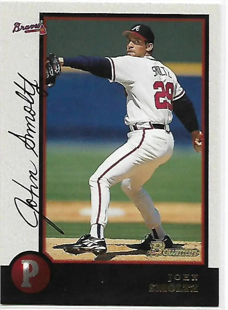 1998 Bowman #227 John Smoltz EX Excellent Atlanta Braves Baseball Card - Baseball Card Single