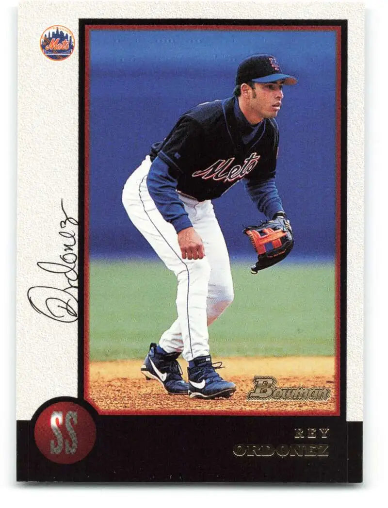 1998 Bowman #230 Rey Ordonez EX Excellent New York Mets Baseball Card - Baseball Card Single