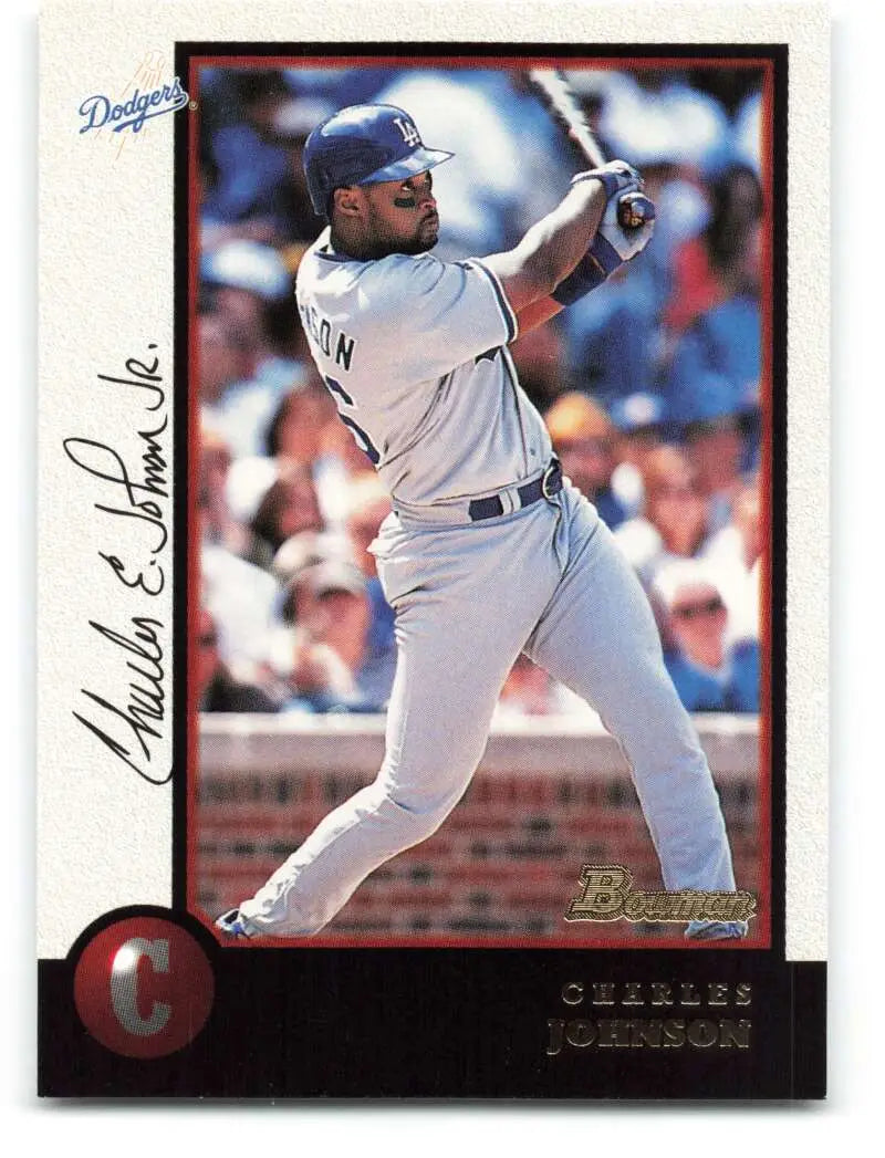 1998 Bowman #238 Charles Johnson EX Excellent Los Angeles Dodgers Baseball Card - Baseball Card Single