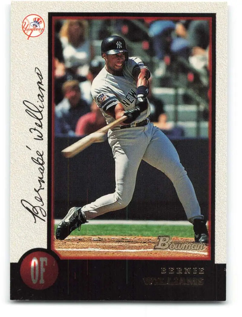1998 Bowman #24 Bernie Williams EX Excellent New York Yankees Baseball Card - Baseball Card Single
